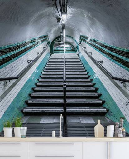 3D Up We Go ondergrondse muurschildering