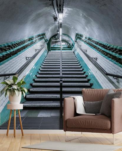 3D Up We Go Underground Mural