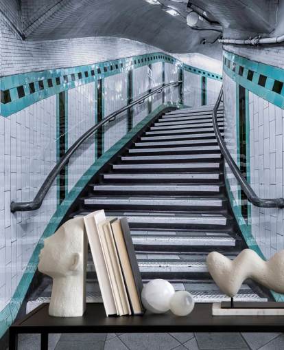 Turkis kurve Trapper Underground vægmaleri