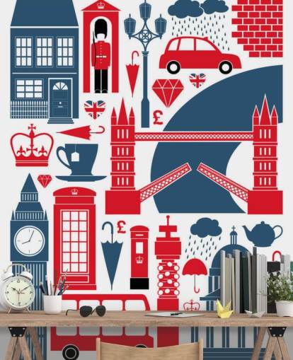 London Abstrakt Baggrund