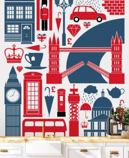 London Abstract behang