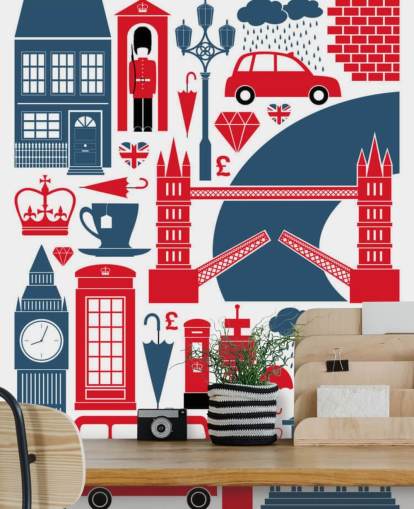 Papier peint abstrait de Londres Papier peint abstrait de Londres