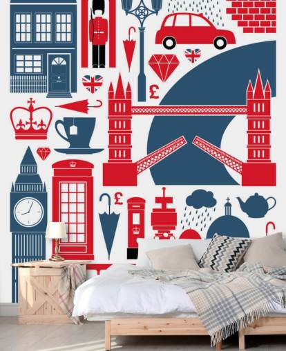 London abstrakt skrivbordsunderlägg