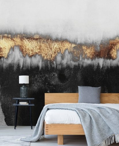Golden Industrial Wall Mural Golden Industrial Wall Mural