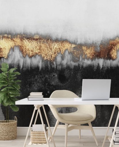 Golden Industrial Wall Mural