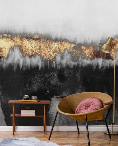 Golden Industrial Wall Mural