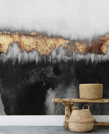 Golden Industrial Wall Mural