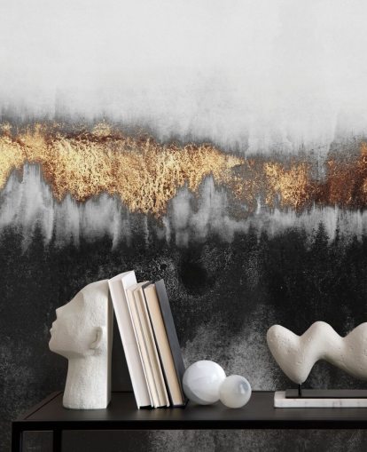 Golden Industrial Wall Mural