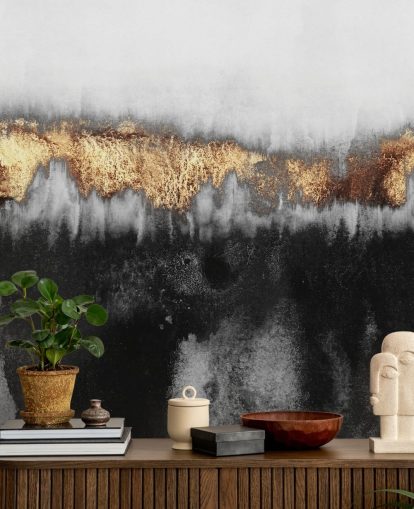 Golden Industrial Wall Mural