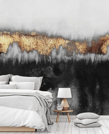 Golden Industrial Wall Mural Golden Industrial Wall Mural