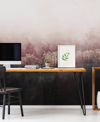 pink abstract wallpaper mural called Pink Sky by Elizabeth Fredriksson for bedrooms and living rooms