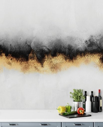 Carta da parati nera nebbia