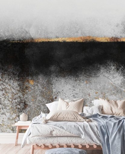 Roet en goud behang Roet en goud behang