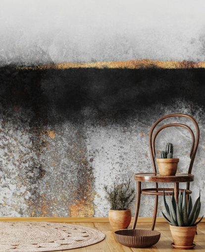 Soot and Gold Wallpaper
