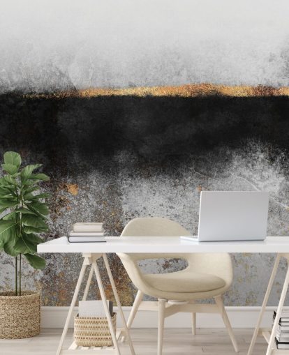 Soot and Gold Wallpaper