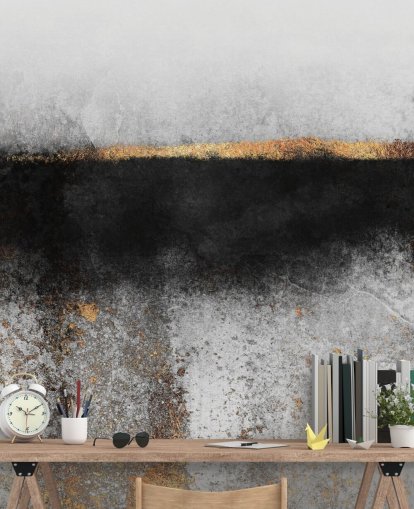 Soot and Gold Wallpaper