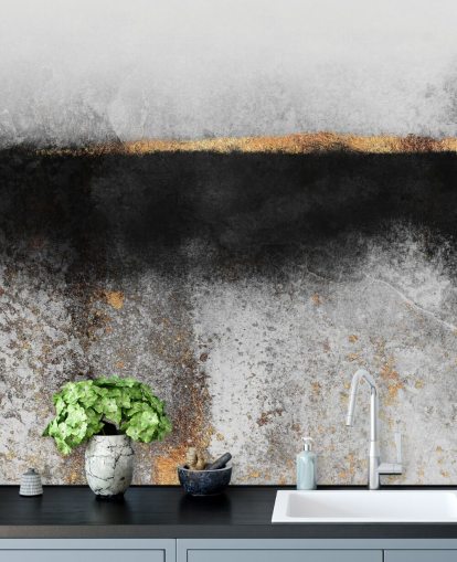 Soot and Gold Wallpaper