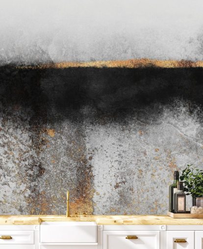 Papel de parede fuligem e ouro