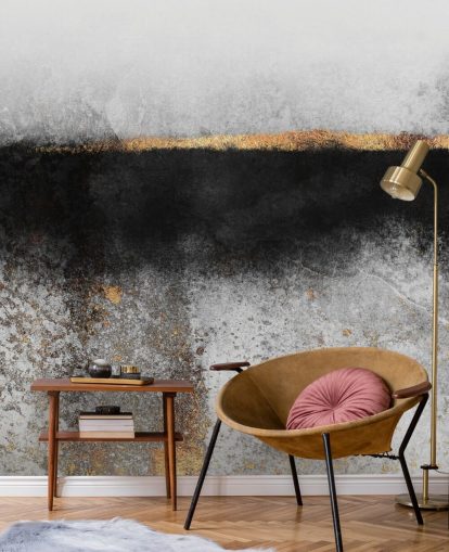 Papel pintado Hollín y oro