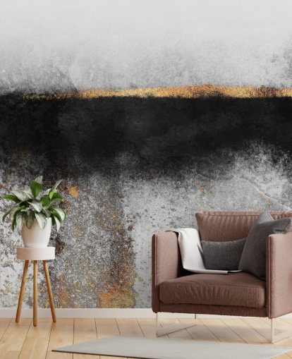 Soot and Gold Wallpaper