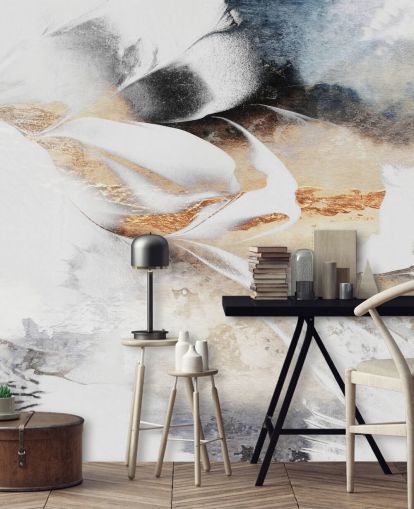 mural de papel pintado abstracto personalizado neutro llamado Soothe Your Soul de Elizabeth Fredriksson para dormitorios o baños mural de papel pintado abstracto personalizado neutro llamado Soothe Your Soul de Elizabeth Fredriksson para dormitorios o baños