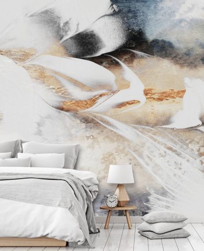 neutral custom abstract wallpaper mural called Soothe Your Soul by Elizabeth Fredriksson for bedrooms or bathrooms neutral custom abstract wallpaper mural called Soothe Your Soul by Elizabeth Fredriksson for bedrooms or bathrooms