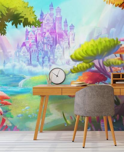 papel pintado colorido castillo de princesa de hadas papel pintado colorido castillo de princesa de hadas