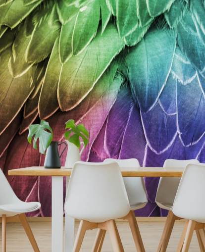 Pastel Parrot Print Mural Pastel Parrot Print Mural