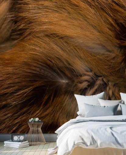 Brown Bear Fur Print Wall Mural Brown Bear Fur Print Wall Mural