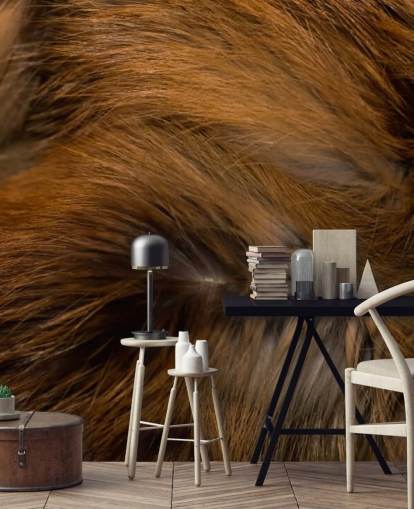 Brown Bear Fur Print Wall Mural Brown Bear Fur Print Wall Mural