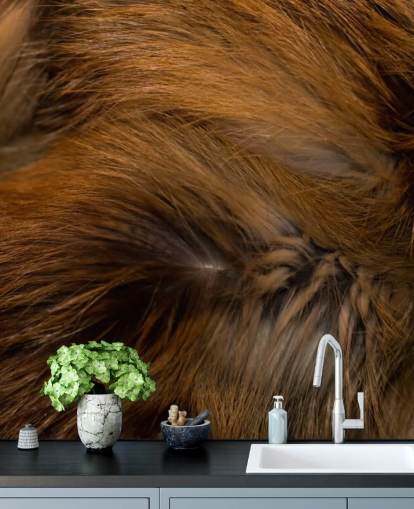 Brown Bear Fur Print Wall Mural Brown Bear Fur Print Wall Mural