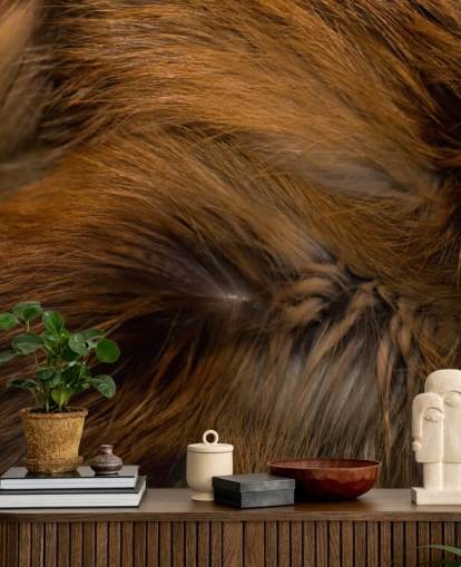 Brown Bear Fur Print Wall Mural Brown Bear Fur Print Wall Mural