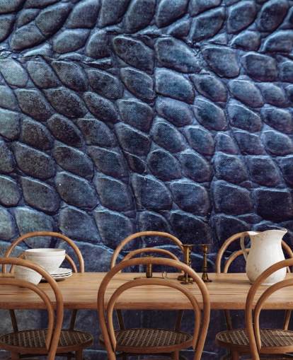 Black Croc Print Mural Black Croc Print Mural