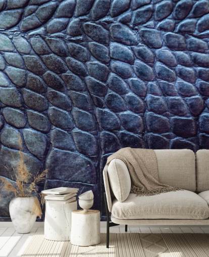 Dark Croc Print Mural