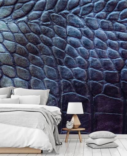 Decorazione murale con stampa coccodrillo nera