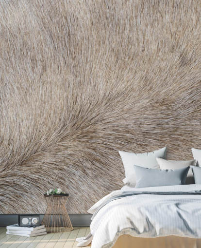 Papel pintado con pelo de caballo gris Papel pintado con pelo de caballo gris