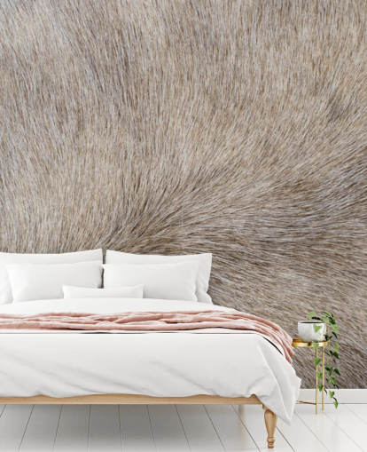 Grey Horse Hair Print Wallpaper Grey Horse Hair Print Wallpaper