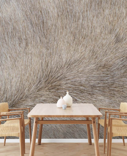 Papel pintado con pelo de caballo gris