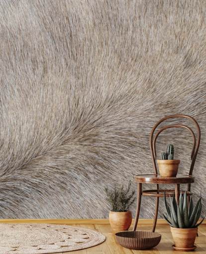 Graues Pferdehaar-Print-