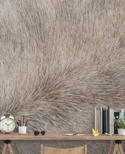 Papel pintado con pelo de caballo gris Papel pintado con pelo de caballo gris