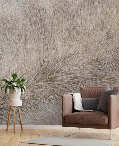 Graues Pferdehaar-Print-