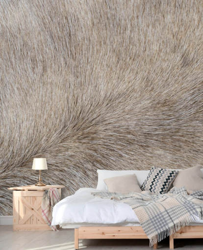 Grey Horse Hair Print Wallpaper Grey Horse Hair Print Wallpaper