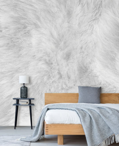 Arctic Hare Print Wallpaper