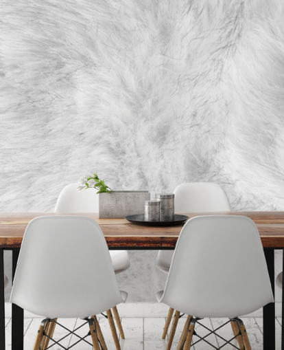 Arctic Hare Print Wallpaper