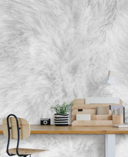 Arctic Hare Print Wallpaper