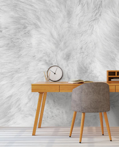 Arctic Hare Print Wallpaper