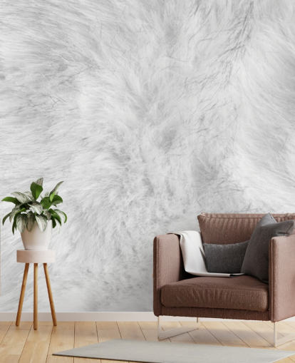 Arctic Hare Print Wallpaper