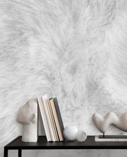 Arctic Hare Print Wallpaper