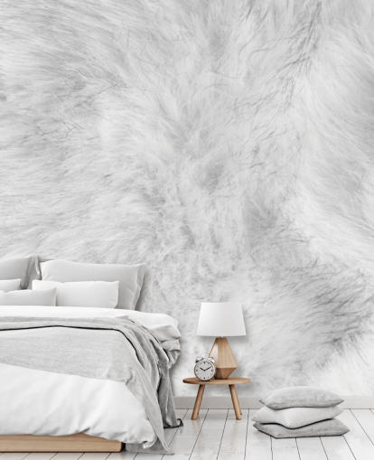 Arctic Hare Print Wallpaper