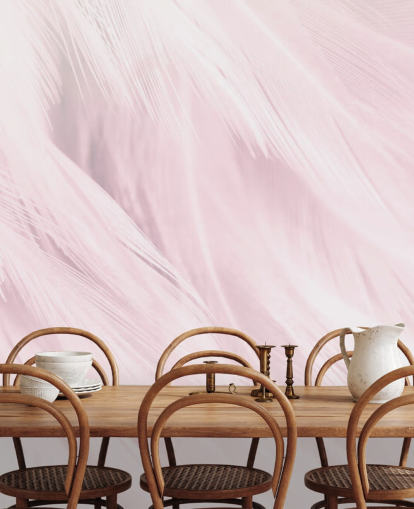 Papier Peint Plume Rose Clair Papier Peint Plume Rose Clair